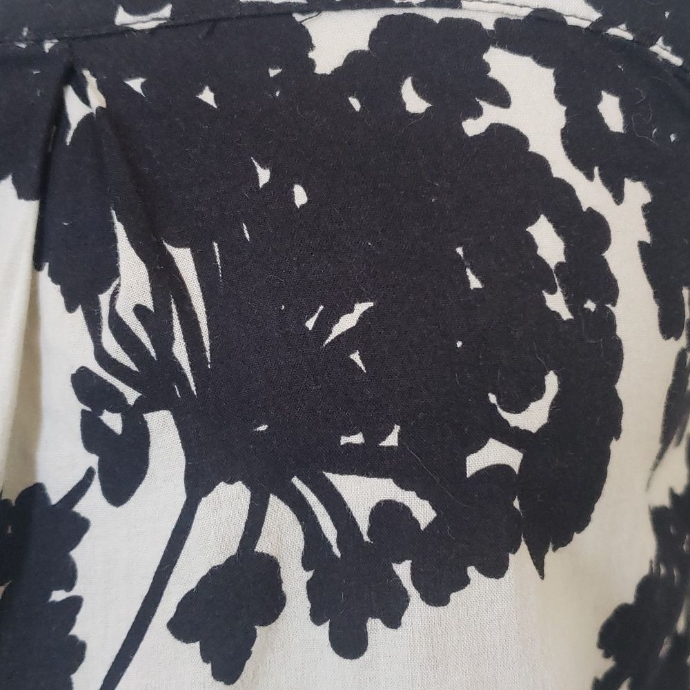 Anthropologie ELWOOD Black Off‑White Floral Cotton Camisole Top Sleeveless XS - Picture 12 of 16